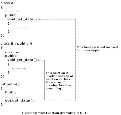 Example to demonstrate function overriding in C++ programming